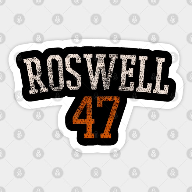 Roswell 47 Sticker by SpaceWiz95